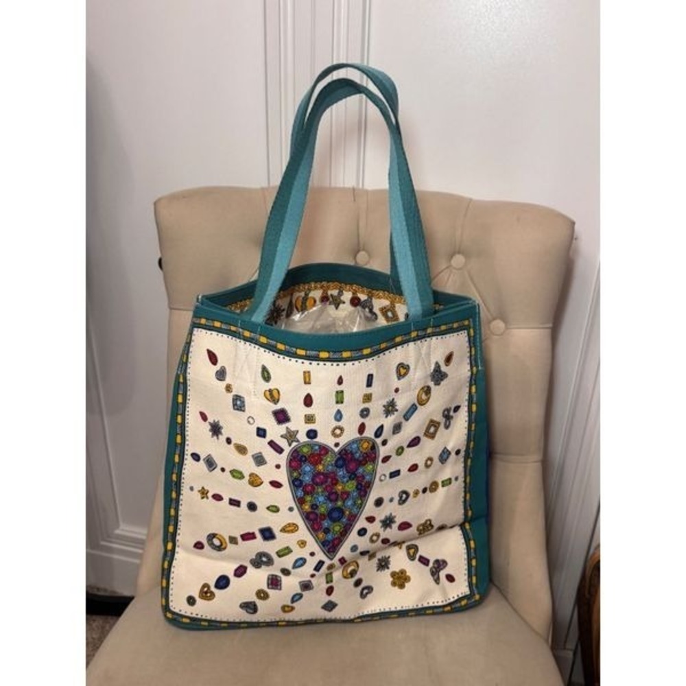 Brighton Canvas Tote Charmed Love - Picture 2 of 9